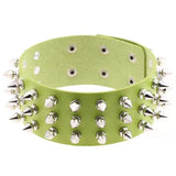 Choker Women Pu Tapered Rivet Choker Necklace For Women Party Club
