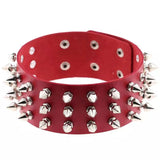 Choker Women Pu Tapered Rivet Choker Necklace For Women Party Club