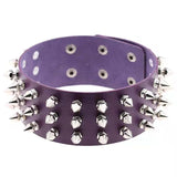 Choker Women Pu Tapered Rivet Choker Necklace For Women Party Club