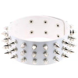 Choker Women Pu Tapered Rivet Choker Necklace For Women Party Club