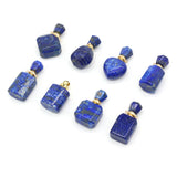 Lapis Lazuli Stone Perfume Bottle Necklace - Essential Oil Diffuse