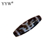 1pcs Oval Natural Tibetan Agates Dzi Beads For DIY Necklace Making Gift 12x38mm