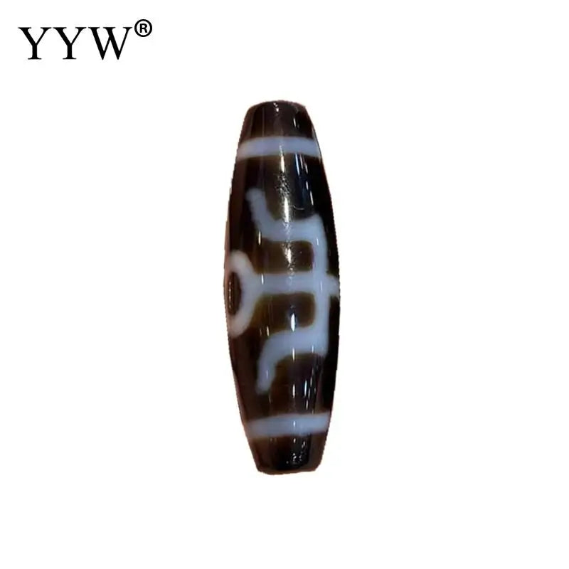 1pcs Oval Natural Tibetan Agates Dzi Beads For DIY Necklace Making Gift 12x38mm