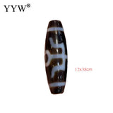 1pcs Oval Natural Tibetan Agates Dzi Beads For DIY Necklace Making Gift 12x38mm