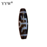 1pcs Oval Natural Tibetan Agates Dzi Beads For DIY Necklace Making Gift 12x38mm