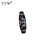 1pcs Oval Natural Tibetan Agates Dzi Beads For DIY Necklace Making Gift 12x38mm