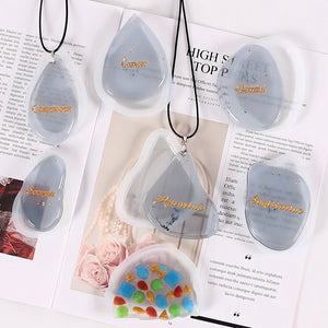Silicone Epoxy Resin Mold for DIY Necklace Keychain Jewelry Craft
