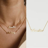 Personalized Name Necklace For Women Stainless Steel Jewelry Gift