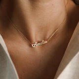 Personalized Name Necklace For Women Stainless Steel Jewelry Gift