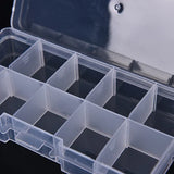 Adjustable 10 Slots Plastic Storage Box Craft Organizer Jewelry Tool Case