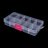 Adjustable 10 Slots Plastic Storage Box Craft Organizer Jewelry Tool Case