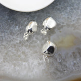 Plated Silvery Pyrite Nugget Pendant for DIY Jewelry Making