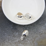 Plated Silvery Pyrite Nugget Pendant for DIY Jewelry Making
