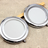 Metal Blank Round Compact Mirror 70mm DIY Women Cosmetic Pocket Mirror