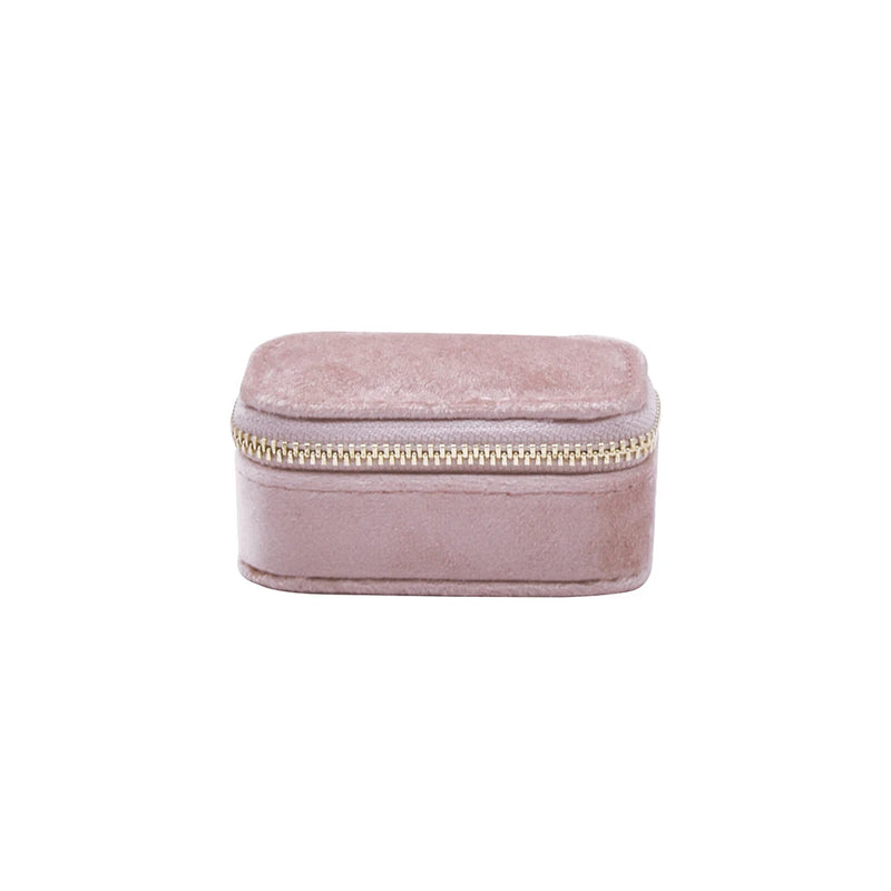 Portable Mini Velvet PU Leather Jewelry Bag Ring Box