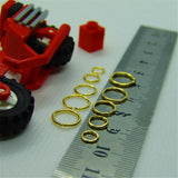 24K 999 Yellow Earrings Hoop Perfect Wrap Ears Circle Woman Gift