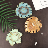 Resin Jewelry Display Tray Maple Leaf Earring Necklace Br
