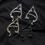 Retro Antique Elf Ear Clip Earrings Punk Fairy Ear Cuff Earring Women