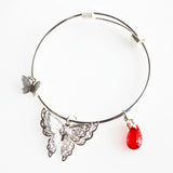 Retro TGCF Hua Cheng Xie Lian Butterfly Pendant Bracelet Cosplay Prop