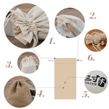 1 Reusable Cotton Muslin Drawstring Bag Organic Dust Bag for Jewelry Packaging