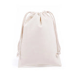 1 Reusable Cotton Muslin Drawstring Bag Organic Dust Bag for Jewelry Packaging
