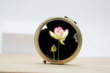 Pocket Pill Box Container 58MM Round with Mirror Gold/Silver/Bronze