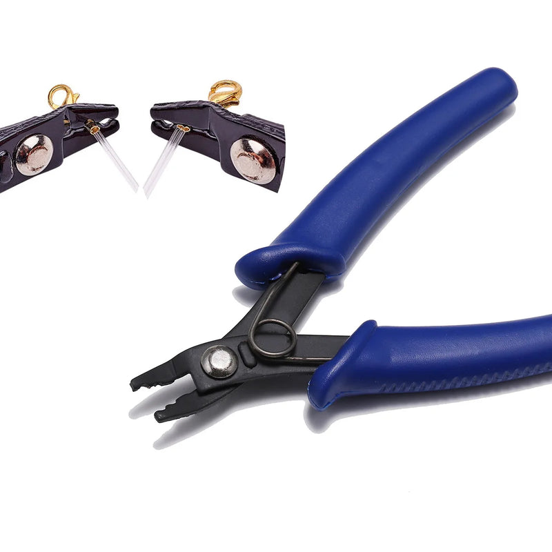 Saliva Pliers Olecranon Pliers Handcraft Beading Insulated Plier for DIY Small J