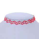 Colorful Chokers Necklace Beach Jewelry Water Drop Circular Cobwebbing Clavicle