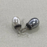 Shell Bead Necklace Pendant Round Inlay Craft Jewelry DIY Earring Making