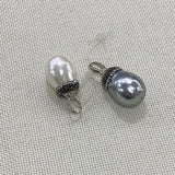 Shell Bead Necklace Pendant Round Inlay Craft Jewelry DIY Earring Making