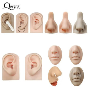Silicone Ear Nose Model Piercing Practice Tools Body Jewelry