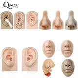 Silicone Ear Nose Model Piercing Practice Tools Body Jewelry