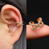Zircon Ear Cuff Crystal Clip Earrings Charming Jewelry