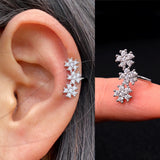 Zircon Ear Cuff Crystal Clip Earrings Charming Jewelry