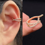 Zircon Ear Cuff Crystal Clip Earrings Charming Jewelry