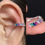 Zircon Ear Cuff Crystal Clip Earrings Charming Jewelry