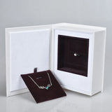 Cardboard Jewelry Open Book Style Accessories Ring Necklace Packaging Boxes