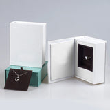 Cardboard Jewelry Open Book Style Accessories Ring Necklace Packaging Boxes