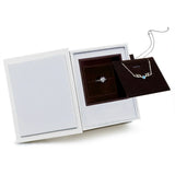 Cardboard Jewelry Open Book Style Accessories Ring Necklace Packaging Boxes