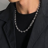 Stainless Steel Brambles Choker Necklace Hip-hop Gothic Punk Style