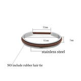 Stainless Steel Cuff Bracelet Hair Band Bangle Women Jewelry