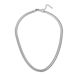 Stainless Steel Snake Chain 6mm Choker 18 inch