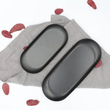 Stainless Steel Jewelry Trays 18*8.5cm Silver Oval Metal Organizer
