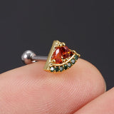 Rainbow CZ Zircon Small Cartilage Stud Earring
