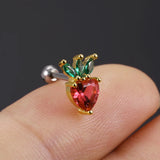Rainbow CZ Zircon Small Cartilage Stud Earring