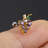 Rainbow CZ Zircon Small Cartilage Stud Earring