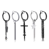 Stainless Steel Clip On Earrings for Men and Women, No Ear Hole Earring