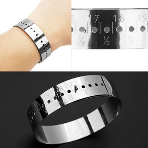 Steel Bangle Sizer Gauge Measure for DIY Jewelry Making 15-25cm