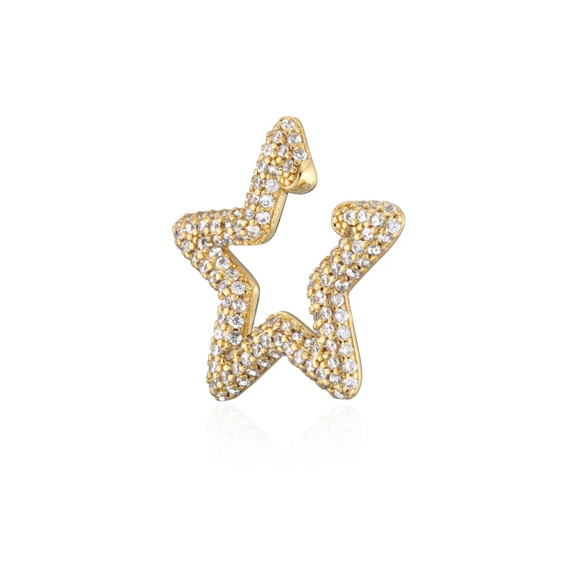 Star Ear Cuffs Clip Earrings Women No Piercing Cartilage Earcuffs Jewelry