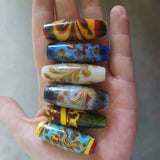 Ancient pharaoh traditional glass beads flower pattern jewelry